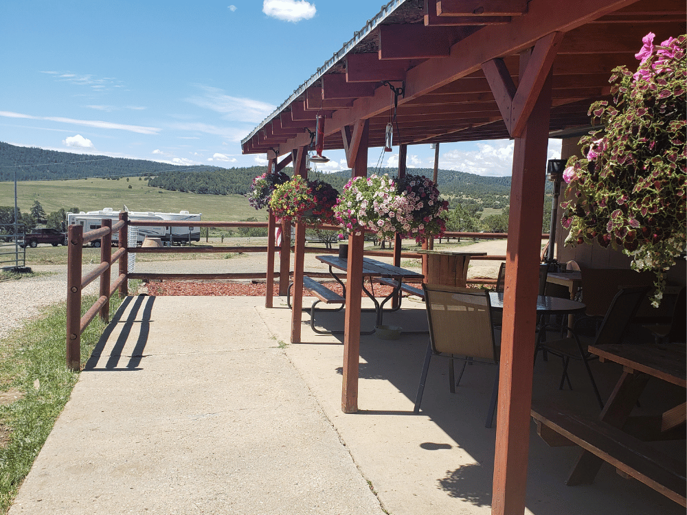 Spanish Peaks RV Park Bar & Grill Patio